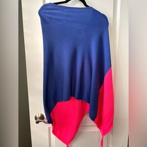 Lilly Pulitzer Blue and Pink Poncho